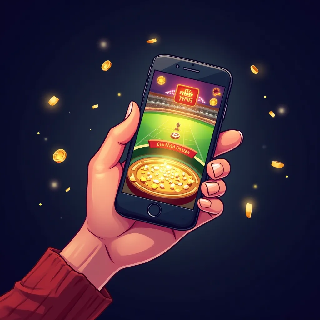 Rollbit mobile slot gaming showcase illustration